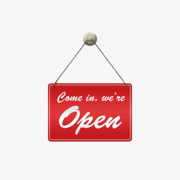 红色的挂牌免抠