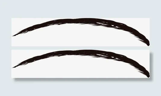 黑色眉毛笔刷素材图免抠