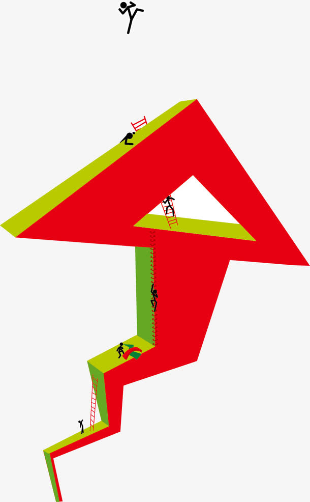 小人向上爬免抠