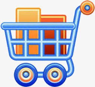 装满货物的购物车光棍节免抠