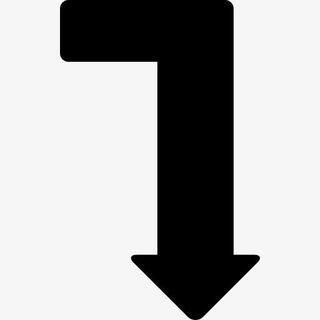 水平向下箭头图标免抠