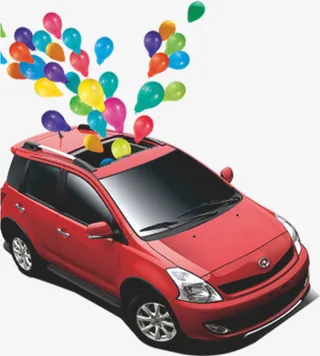 汽车天窗气球免抠