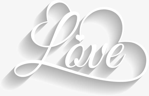 矢量love艺术字免抠