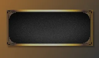 欧式复古边框质感黑色背景高清
