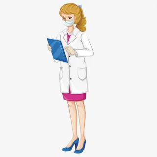 戴口罩的女医生免抠
