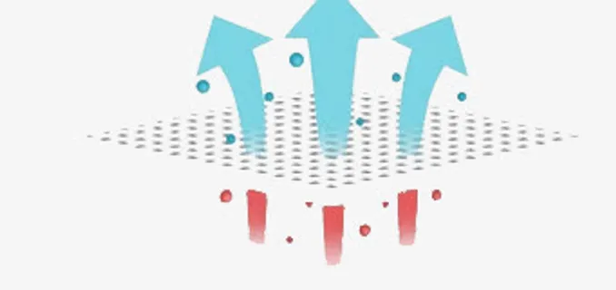 蓝色卡通上升气流免抠