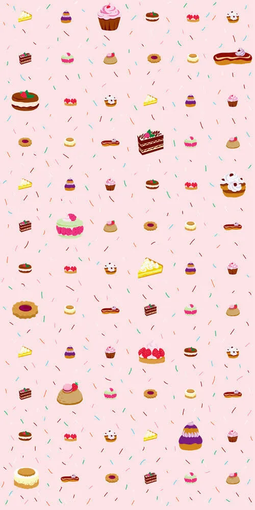 粉底卡通蛋糕海报背景