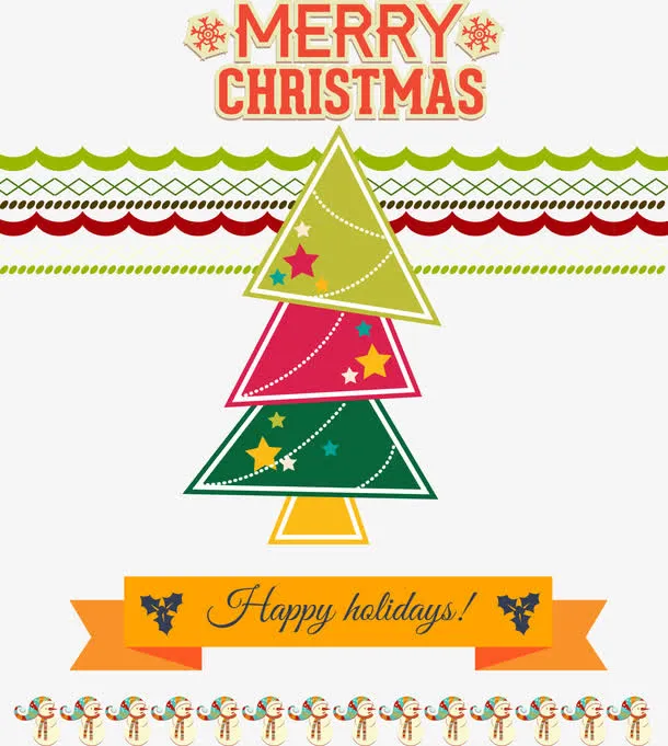 圣诞树海报免抠