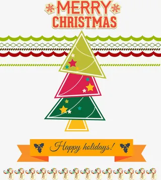 圣诞树海报免抠