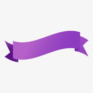 矢量紫色丝带免抠