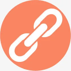 扁平化图标链条免抠