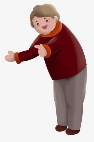 慈祥的老奶奶··免抠