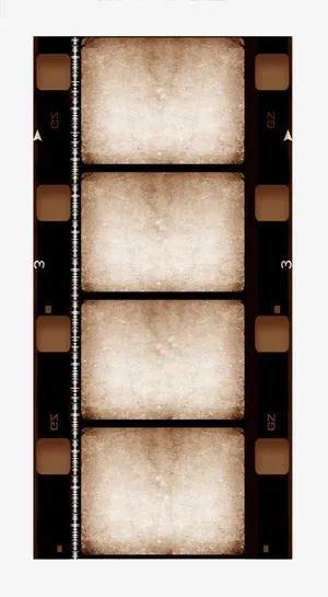 手绘泛黄电影胶片免抠