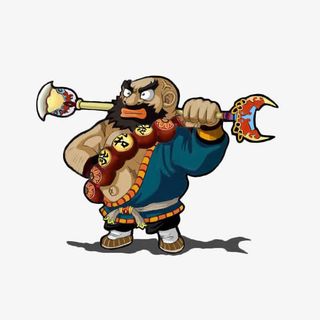 卡通游戏人物鲁智深免抠