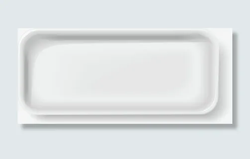 白色简约盘子免抠