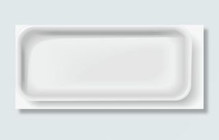 白色简约盘子免抠