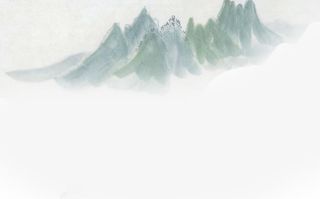 古典山水画山峰美景免抠