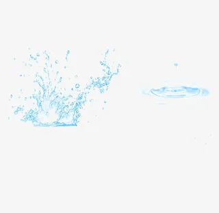 漂浮素材喷洒的水免抠