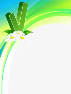 绿色清新边框免抠