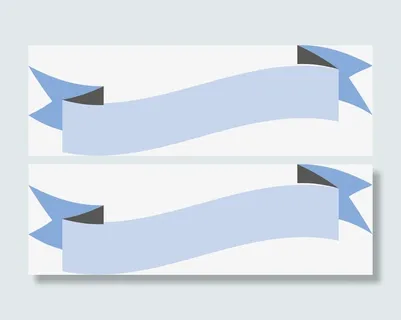 装饰彩带标签矢量素材免抠