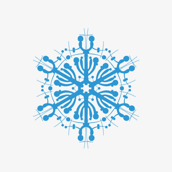 花纹底纹 雪花 装饰图案 淡蓝色免抠