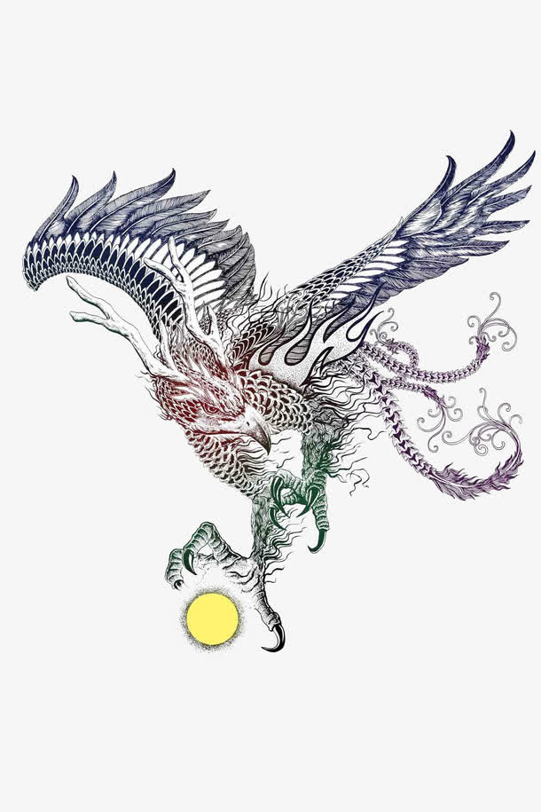 大鹏金雕神兽免抠