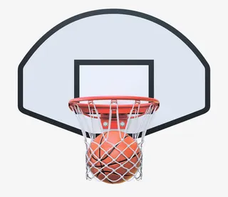 操场篮球框免抠