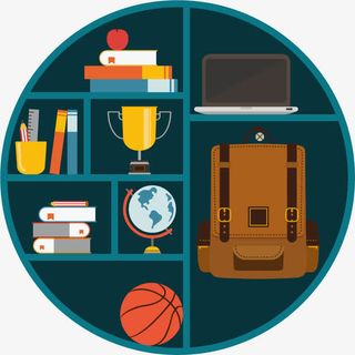 矢量教育扁平元素免抠