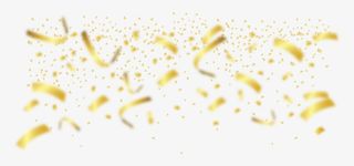 金色彩带飞溅装饰免抠