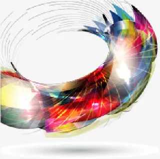 抽象形状的丰富多彩的几何背景