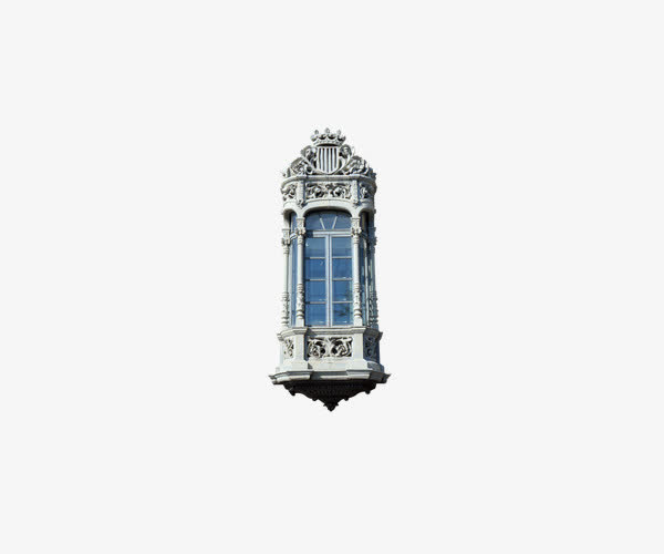 西方窗户建筑设计免抠