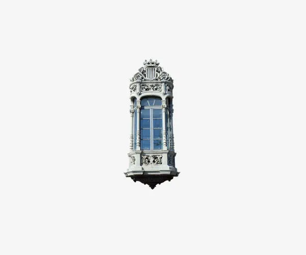 西方窗户建筑设计免抠