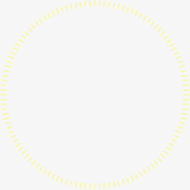 手绘中秋节黄色光圈免抠