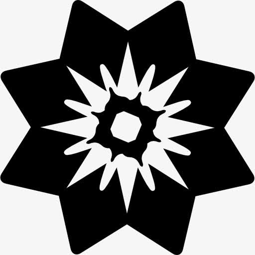 花与三角花瓣图标免抠