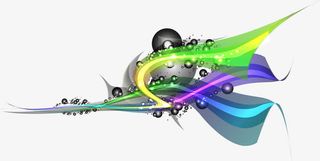 彩色线条曲线免抠