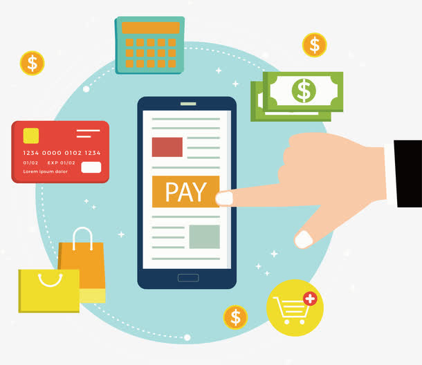 手机支付方式免抠