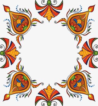 装饰民族宗教花纹图案免抠