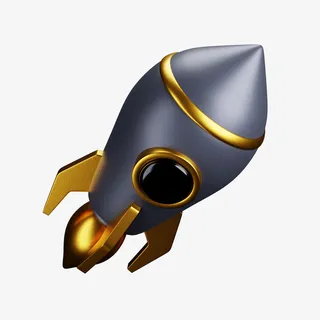 立体3D建模火箭免抠