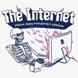 矢量玩电脑玩死了免抠