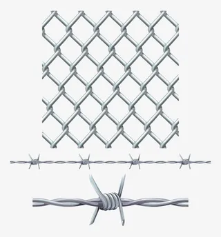 手绘铁丝网免抠