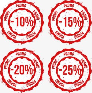 创意优惠促销印章免抠