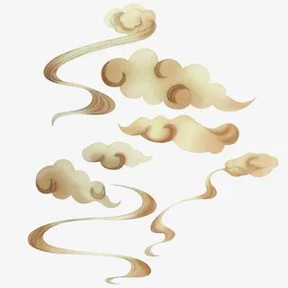 国潮中国风云雾祥云免抠