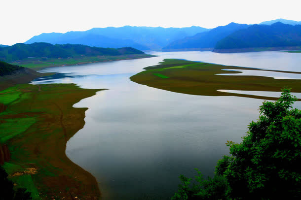 绿江风景图免抠