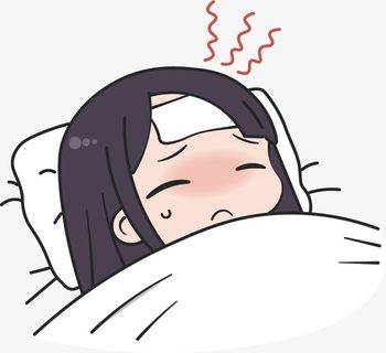 生病的女孩子免抠