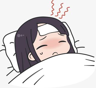 生病的女孩子免抠