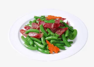 青菜炒腊肠免抠