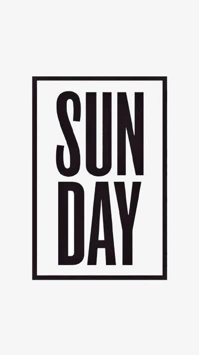 星期天英文字体设计免抠