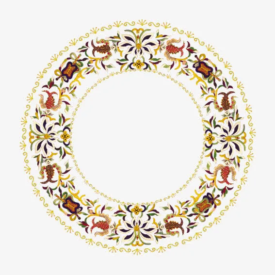 圆形边框素材图片免抠