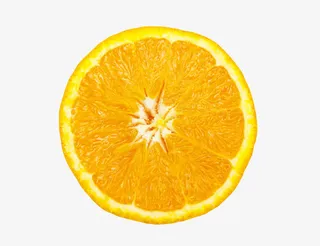 橙色香甜水果切碎的奉节脐橙实物免抠