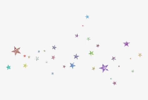 多彩的星星免抠